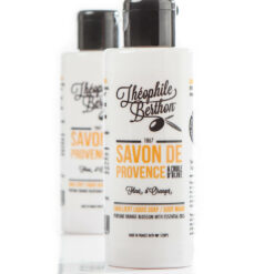 Savon de Provence shower gel. 80% olive oil. Orange blossom.