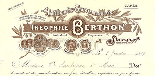 ancienne facture Théophile Berthon